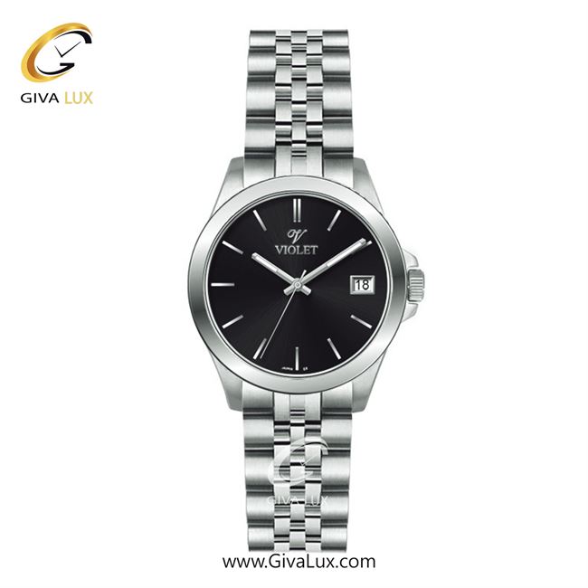 ساعت مچی اورجینال مردانه ویولت VIOLET نقره ای | نقره ای| مشکی| کد رفرنس 0555